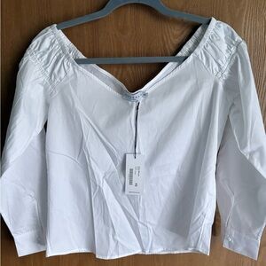 NWT -Harshmans 100% Cotton Hoku Blouse XS